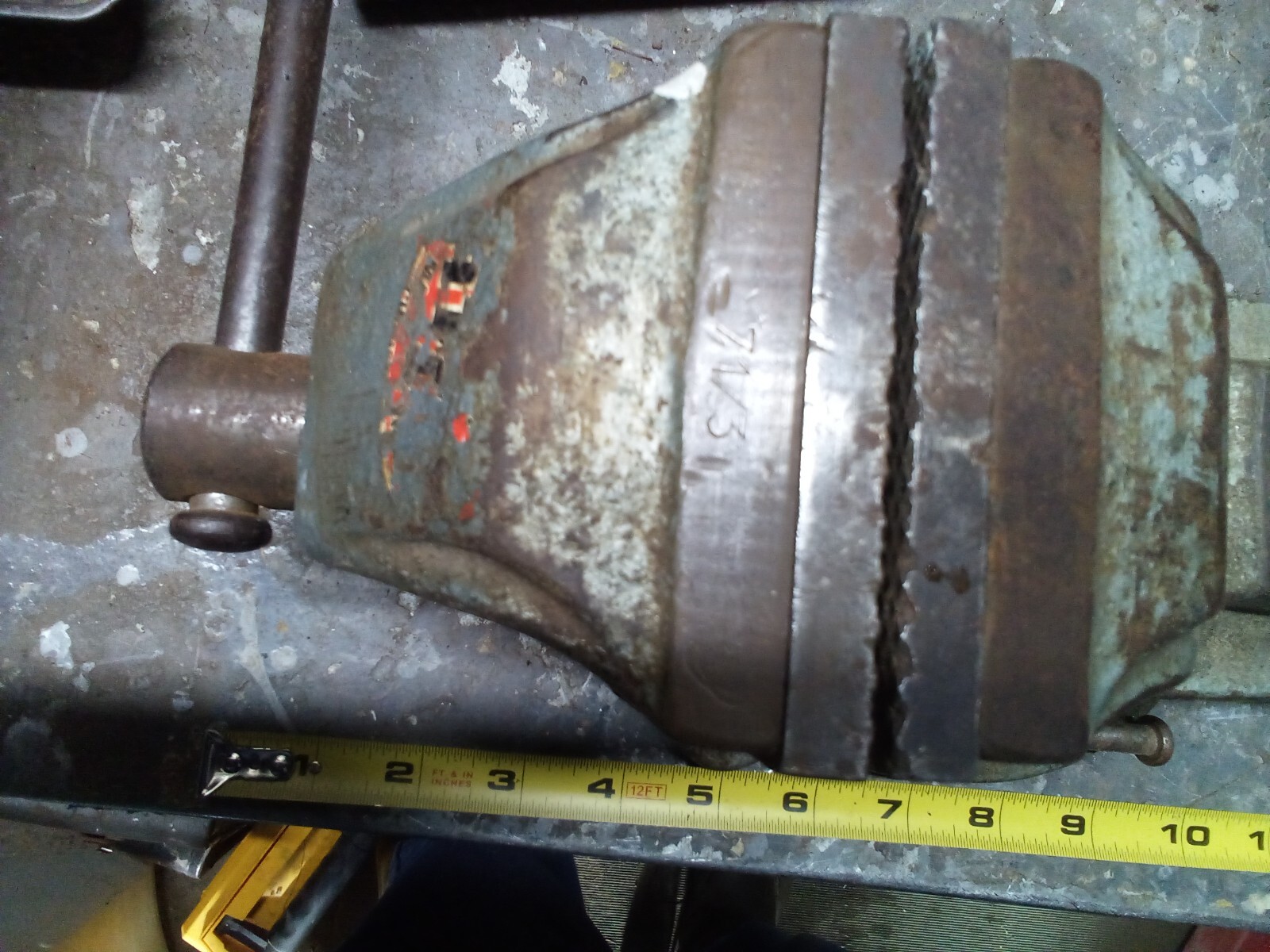 Vintage ATCO 80 Rapid Machinist Bench Vise 3" Jaw Swivel Base Original Paint