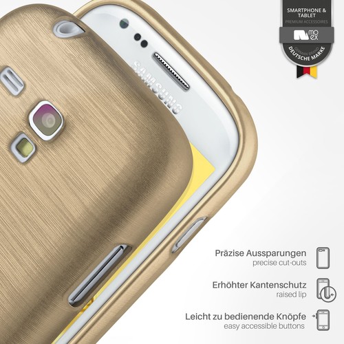 Hülle für Samsung Galaxy S3 Mini Case Cover Silikon Schutzhülle TPU Brushed - Bild 4 von 11
