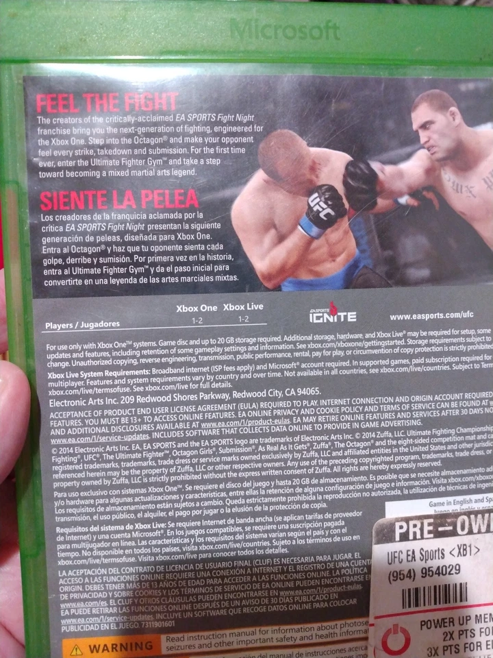 EA SPORTS UFC PS4 Electronic Arts 4938833022127 Japan Used - Image 4 of 4