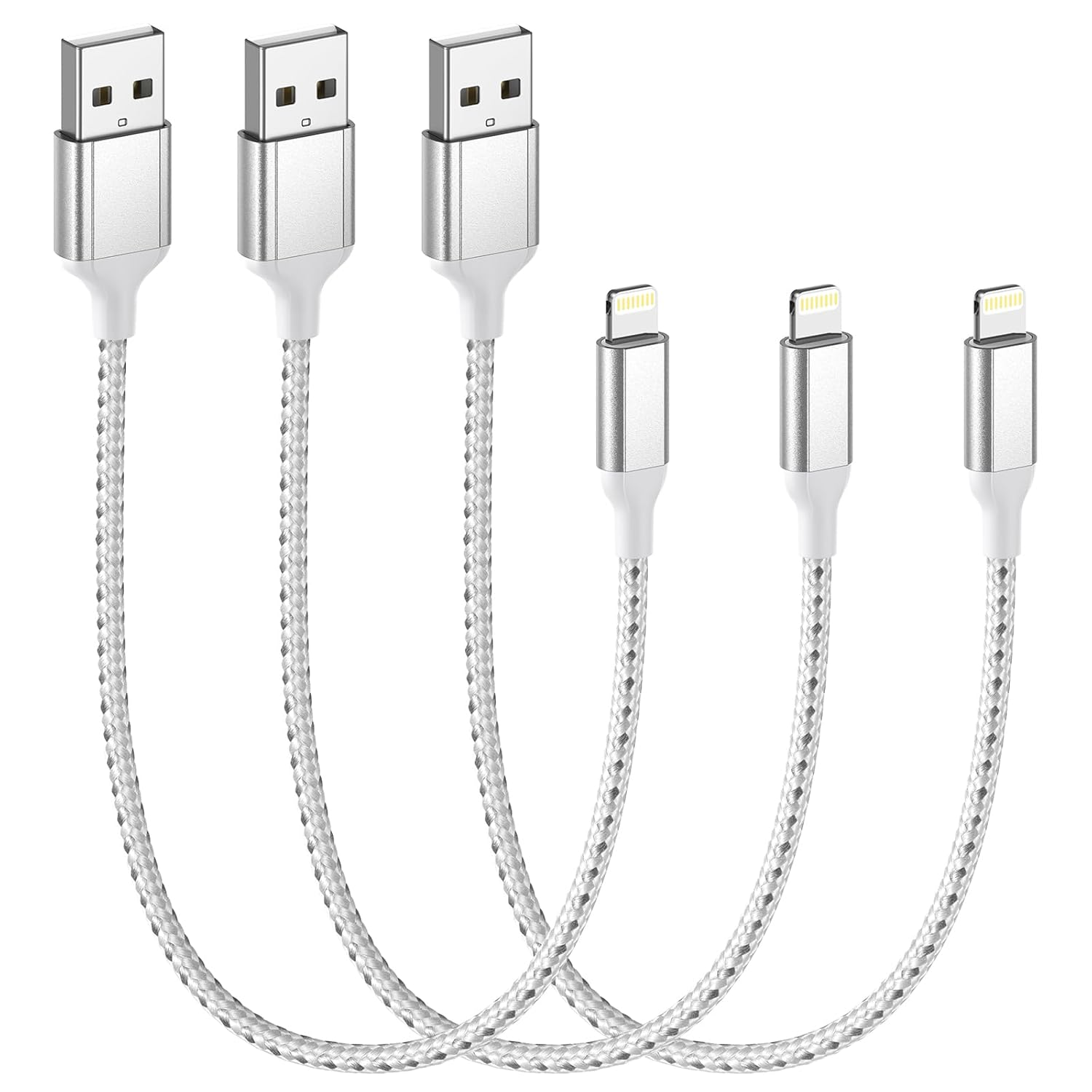 2 FT Iphone Charging Cable, 3Pack [Mfi Certified] USB a to Lightning Cable 2F...