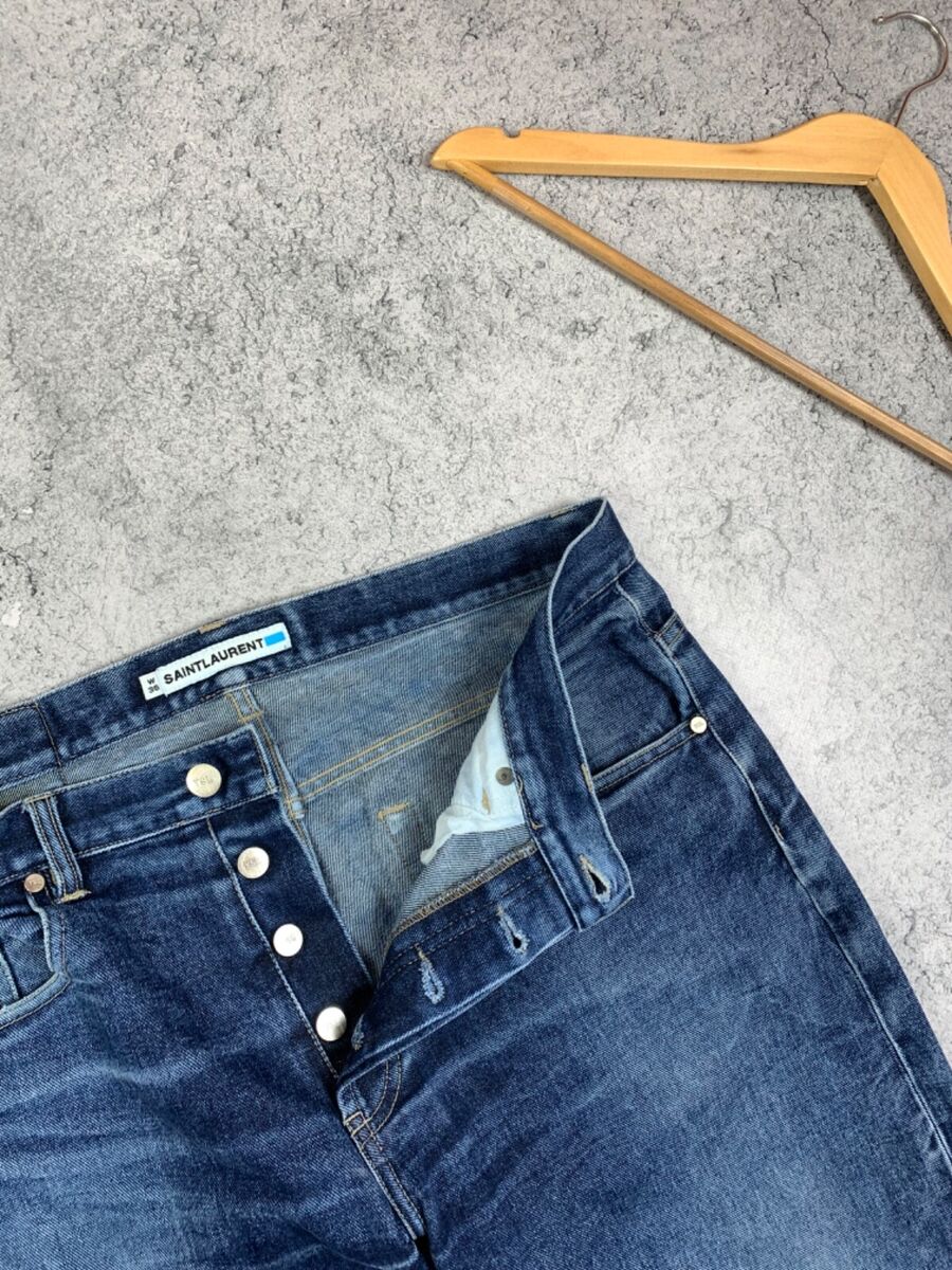 Saint Laurent Vintage YSL Denim Mens Jeans Size 36 | eBay Saint Laurent Vintage YSL Denim Mens Jeans Size 36 | eBay