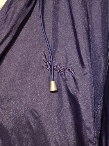 Wilson hooded zip up jacket size medium RN#63306 dark blue - Picture 4 of 6
