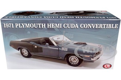 *レア・希少モデル含む ミニカーまとめ売り【41台セット】 1971 PLYMOUTH HEMI CUDA CONVERTIBLE WINCHESTER GRAY 1/18 MODEL BY