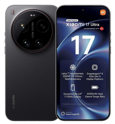 Xiaomi 17 Ultra 16GB 512GB Black 6,9 Zoll 120 Hz 16 GB RAM