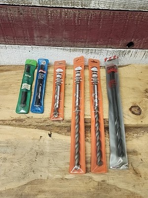    Lot of 6 Hammer Drill Bits Bosch Heller Hawera Magna NEW   