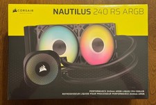 Corsair Nautilus 240 RS ARGB Liquid CPU Cooler, Black, 2x 120mm ARGB Fans