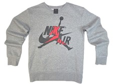 Nike Air Jordan Youth Large Long Sleeve Sweat Shirt Athletic Gray EUC sports