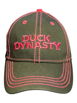 Duck Dynasty Ladies Black & Pink Trucker Hat w/signatures