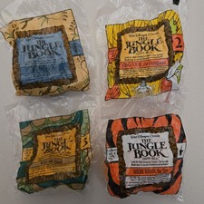 SEALED 1989 McDonalds Happy Meal The Jungle Book Complete Set of 4 Vtg