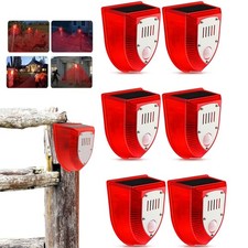 6X Solar-Powered Outdoor Motion Sensor Alarm ...