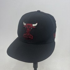New Era Chicago Bulls Windy City 59FIFTY Fitted Hat Black Red Size 7 1/4 NBA
