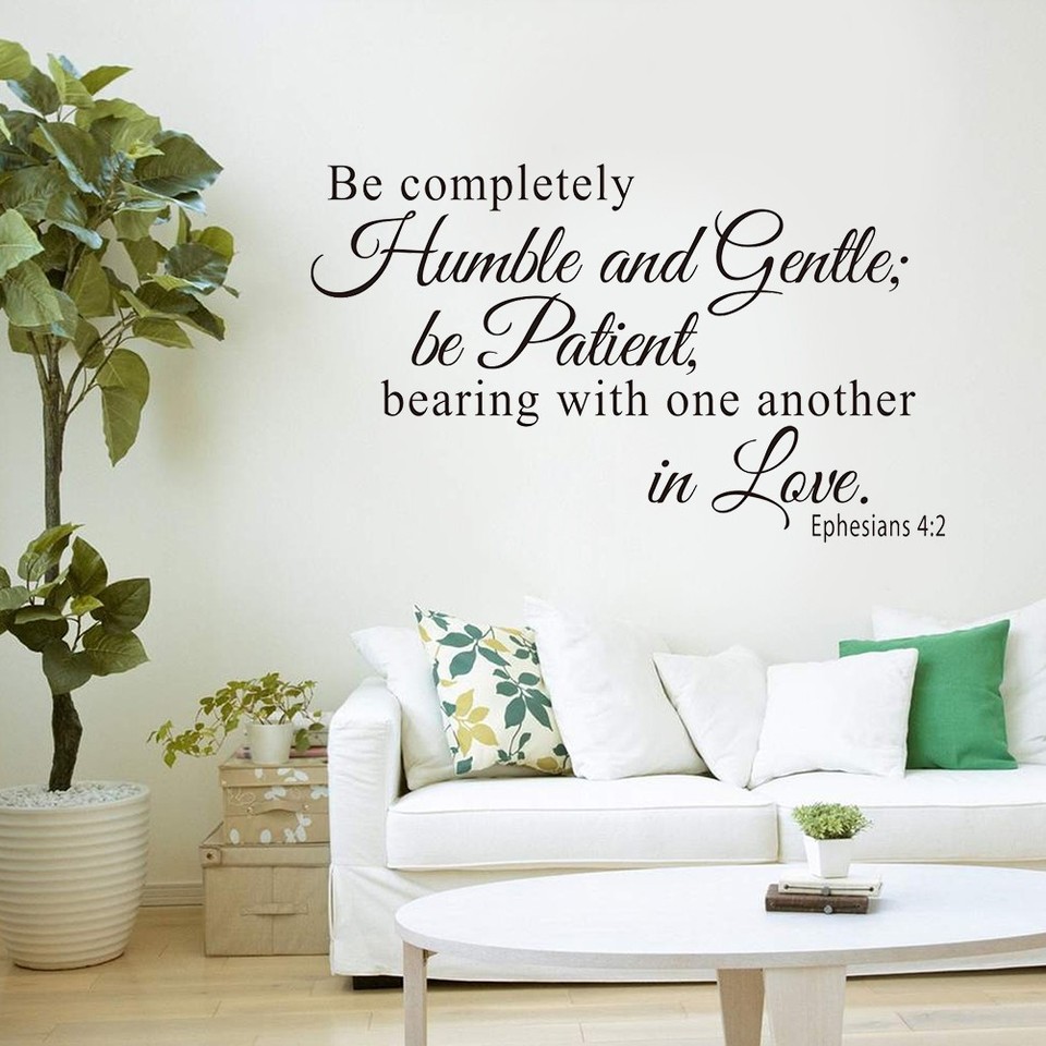 Reusable Black PVC Home Wallpaper Bible Verse Wall Decal Smooth Surface reusable-black-pvc-home-wallpaper-bible-verse-wall-decal-smooth-surface