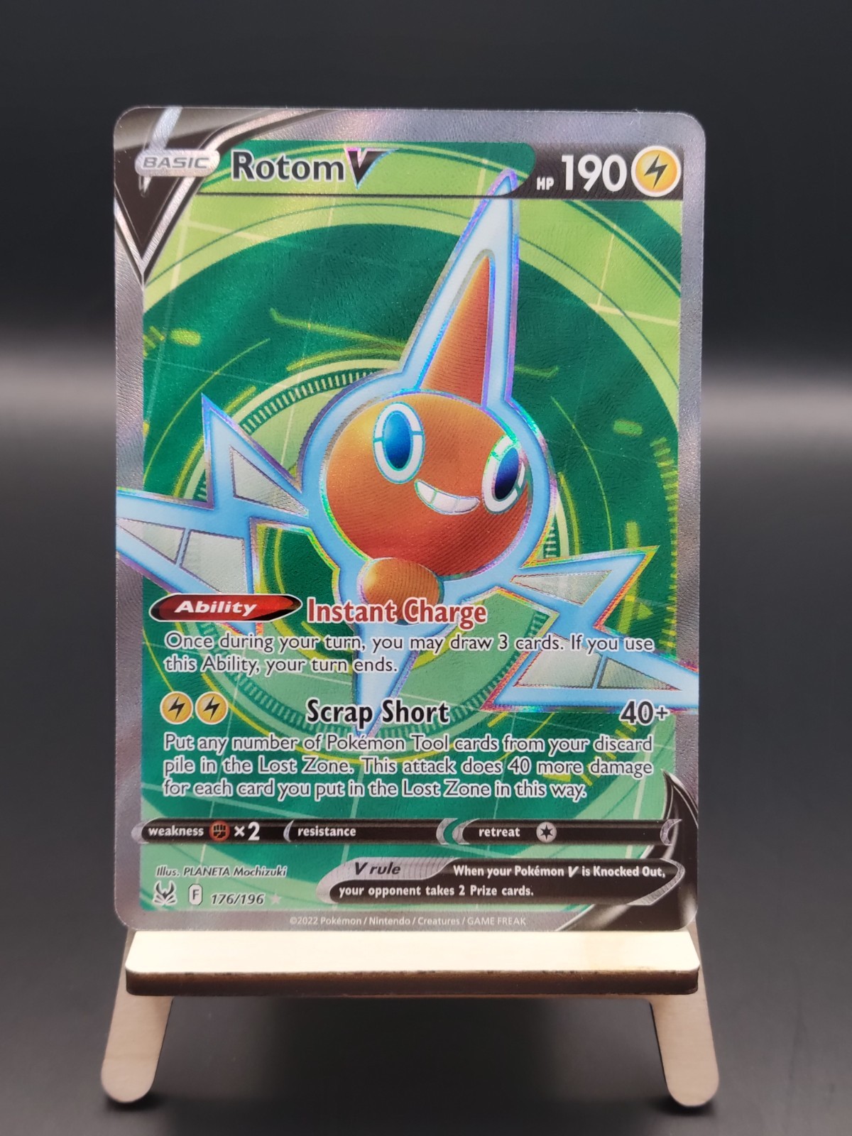 Rotom V (Full Art) - 176/196 - Ultra Rare - Pokemon Sword & Shield: Lost Origin
