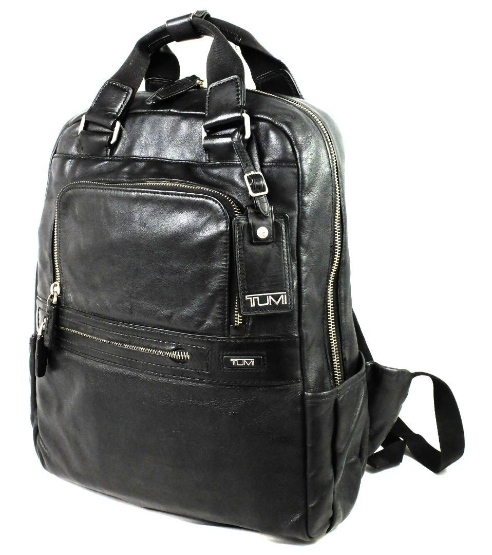 TUMI Laredo Dilon Leather Slim Backpack Black 68180D 475004