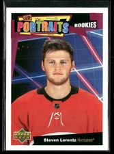 2020-21 Upper Deck Steven Lorentz UD Portraits RC #P-56 Carolina Hurricanes