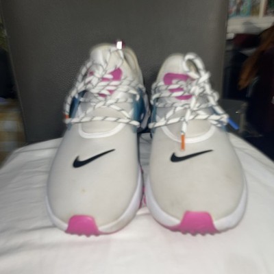 Nike React Presto Flyknit Recycled Canvas Sneakers Men Size 10 Ivory CW7053-100