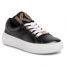 Michael Kors Mädchen Zia MAVEN Dottie Schwarz/Gold Sneaker Schuhe