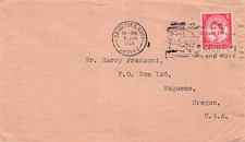 1964 England to Oregon Cover Brighton Hove doodle cancel CV10
