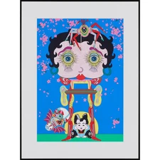 Keiichi Tanaami Woodblock Print Aigozen 2024 Limited 120 Signed Framed Betty