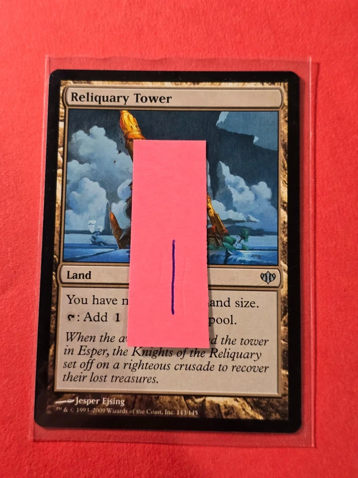 2009 Magic The Gathering Conflux #143 Reliquary Tower, Land, UC, NF, cd1 - Image 3 of 3
