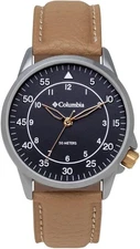 Columbia Gents Watch with Blue Dial and Tan Leather Strap CSS15-003