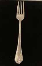 Kirk Stieff Sprig Salad Fork Hollow Stainless Steel Glossy Japan Vintage