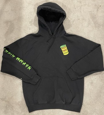 Toxic Waste Sour Candy Hoodie Mens Medium Black Graphic Pullover Sweatshirt