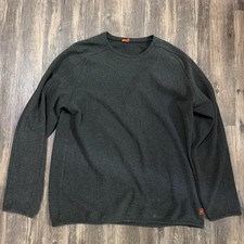 Hugo Boss Knit Sweater Men's XL Boss Orange Navy Pocket Designer Gray Preppy