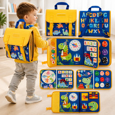Montessori Busy Book Felt Activity Board Toddler Travel Toy Sensory Learning USA
