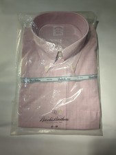 Brooks Brothers Shirt Non-Iron 17-33 Men Red/Blue