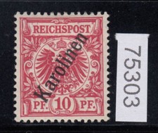 Kolonien Karolinen 1900, Mich.-Nr.:  3 II c * gepr&uuml;ft   Michel 260,00