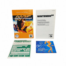 007 The World Is Not Enough N64 Nintendo 64 Manual & Inserts ONLY Authentic OEM
