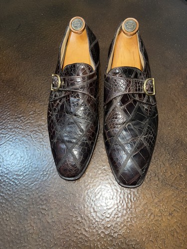 Chaussures David Eden Taille 9 US (42 EUR) - Croco-léopard Vintage - Italie - Occasion