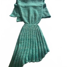 Aqua mermaid blanket