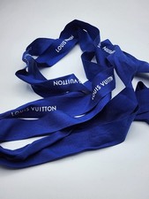 Louis Vuitton Gift Ribbon Blue with White Logo 94" In One Piece 45" in the other