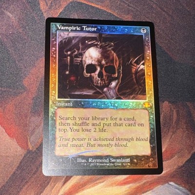 Vampiric Tutor X1 Mtg Dominaria Remastered Nm Retro Frame Foil