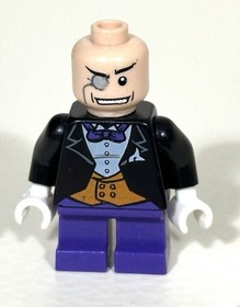 Lego DC Super Heroes The Penguin Dark Purple Short Legs Minifigure 7783