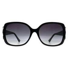 Image of Guess Sunglasses GF6065 01B Shiny Black Grey Gradient
