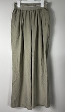 Varley Pants XS Sage Green Double Soft The Wide Leg Pintuck Stretch High Rise