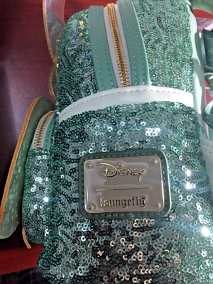 Loungefly Disney Tinker Bell Holiday Sequin Cosplay Mini  display picture 2