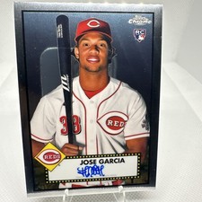 Jose Garcia (Barrero) Rookie Auto 2021 Topps Chrome Platinum PA-JGC Reds