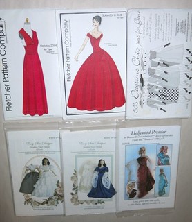 Lot of Clothing Patterns for 16 17" Fashion Dolls Tyler Gene Deanna