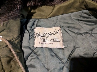 Vintage Army Jacket Mens L B9 B-9 Parka Split Hood 50s 60s