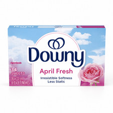 Downy April Fresh Fabric Softener Dryer Sheets, 34 Count, 34 oz