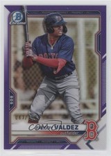 2021 Bowman Draft Chrome Purple Refractor 83/250 Freddy Valdez #BDC-96 6u5