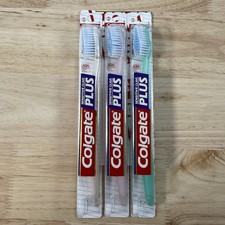 3 Vintage 90s Colgate Sensitive Gums PLUS Toothbrush Diamond Full Size Soft NEW