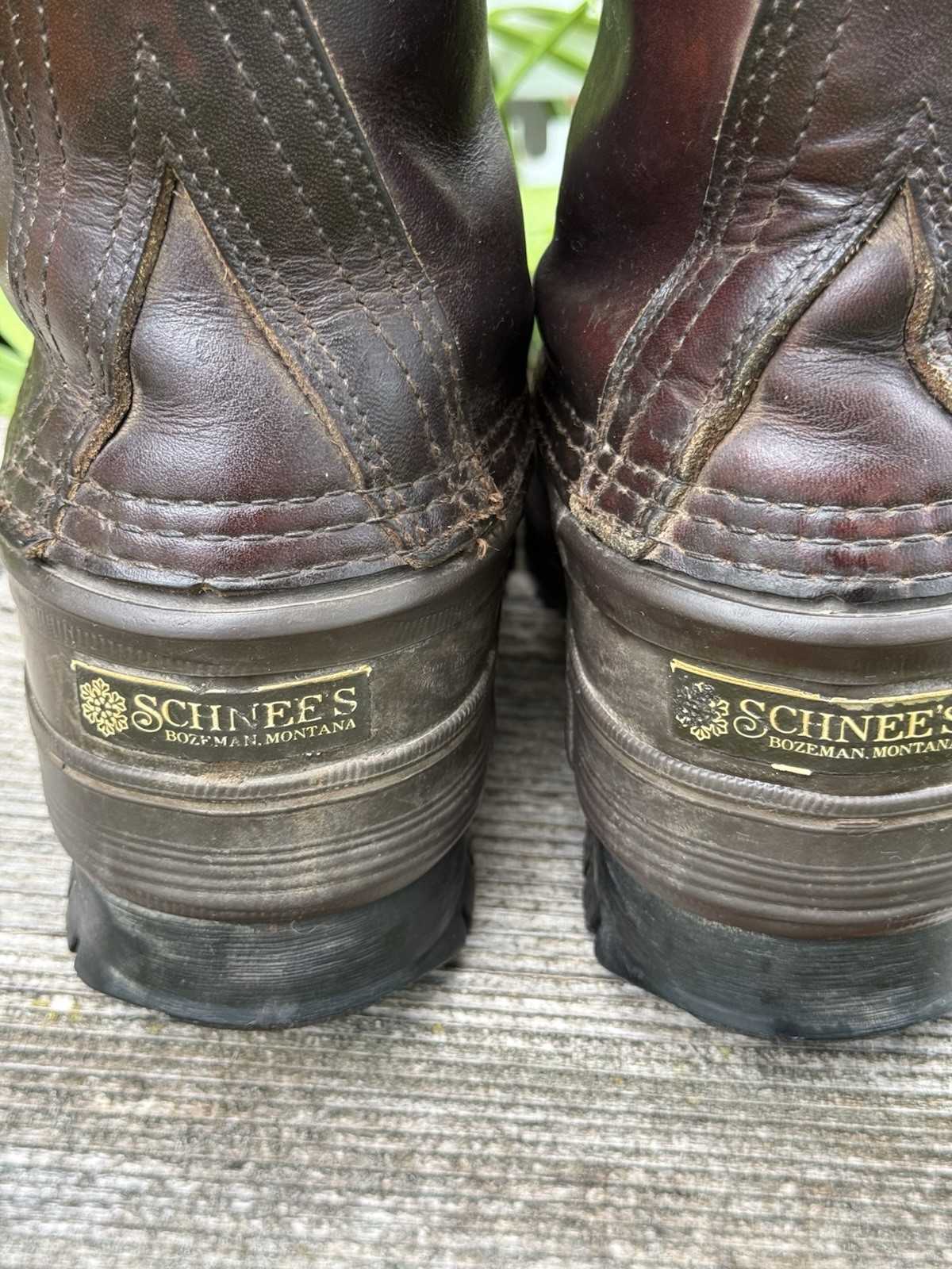 Schnee's 10” Pack Boots Men's Size 7 Women's Size 9 Leather ~ Wool Thinsulate image 8