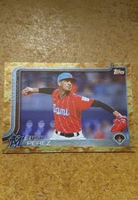 2025 Topps Series 2 - Eury Perez #487 Memorial Day Camo /25 Miami Marlins SP 