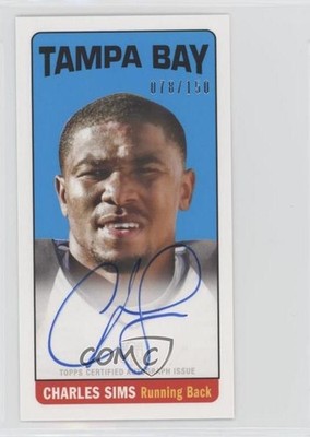 2014 Topps 1965 Design Mini Auto 78/150 Charles Sims #126 Auto y5j