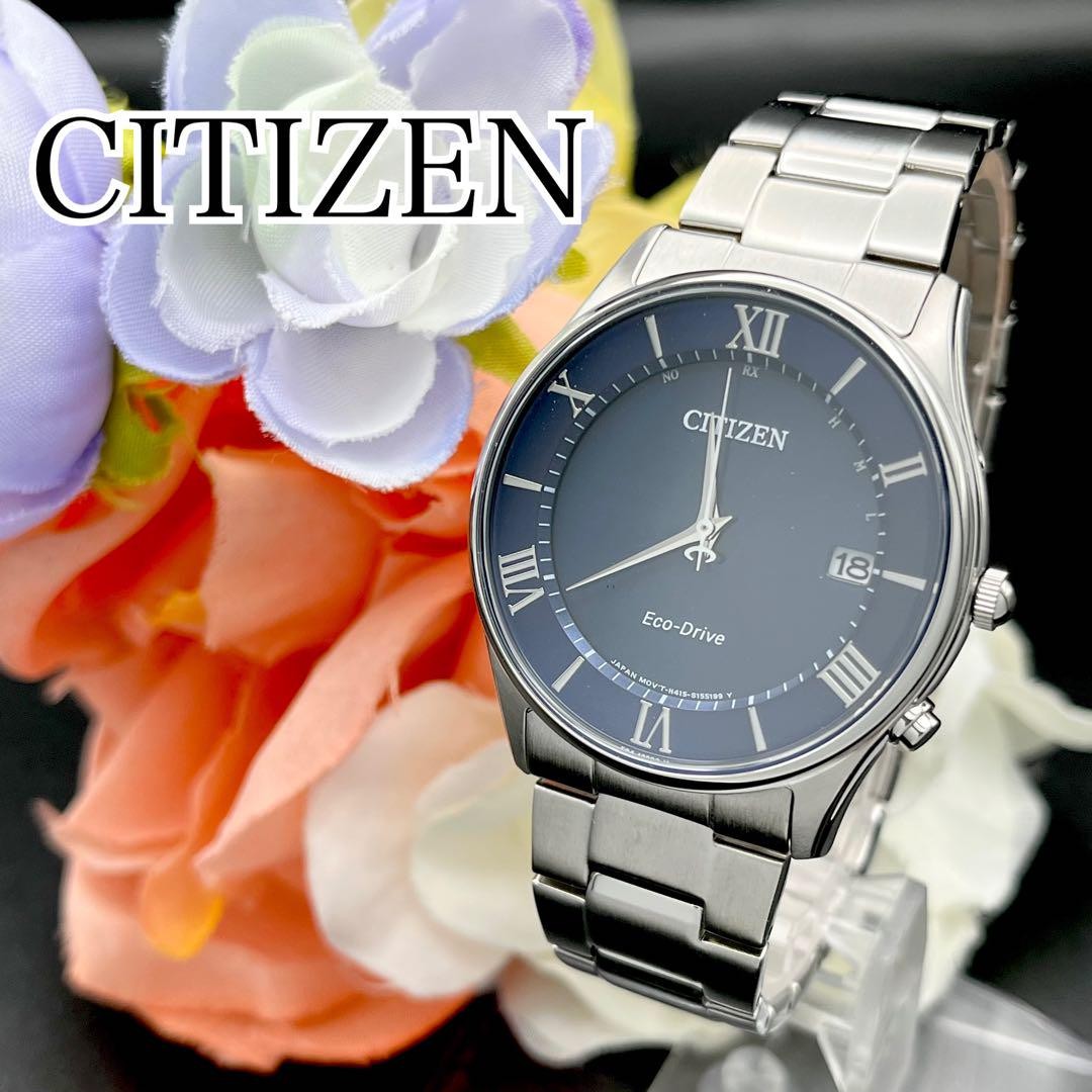 Citizen Eco-Drive Radio Solar Mens Watch E37 Casual Stainless Steel